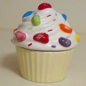 Jelly Belly Ceramic Cupcake Container